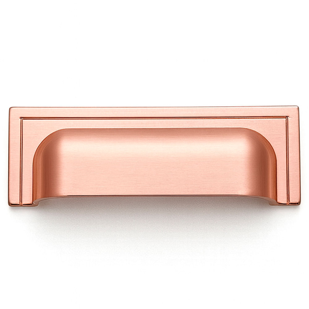 Puxador Plymouth 80mm Rose escovado Zen